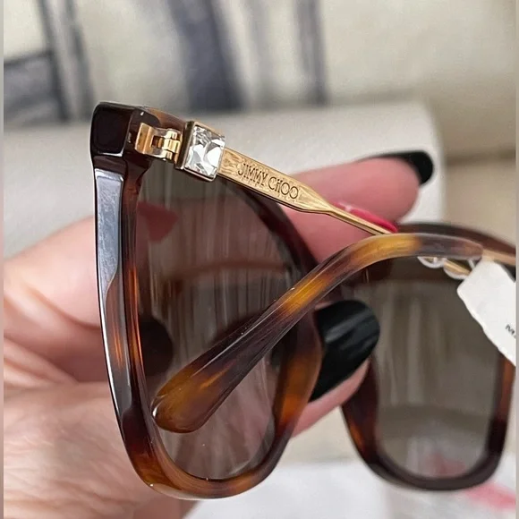 NWT⭐️JIMMY CHOO MACI/S SUNGLASSES W/CASE & CLOTH⭐️FULL-SET display picture 3